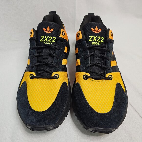 Adidas ZX 22 Boost Low Black Impact/Orange Sneakers Shoes US MENS SIZE 6 - NEW main image 4